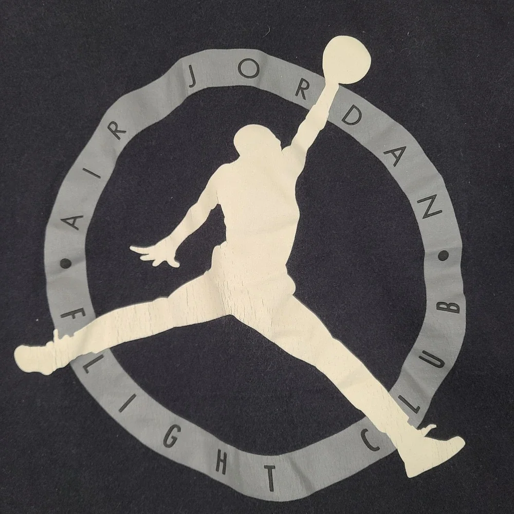 Jordan Shirt Mens Small Black Long Sleeve Air Jordan Flight Club Graphic Tee